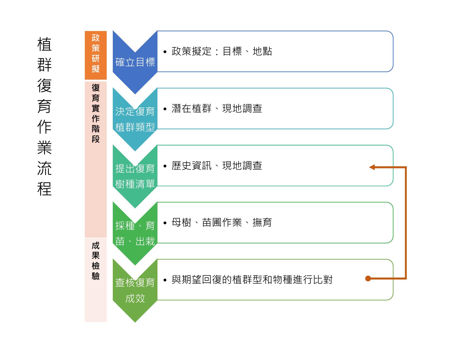 植群復育作業流程